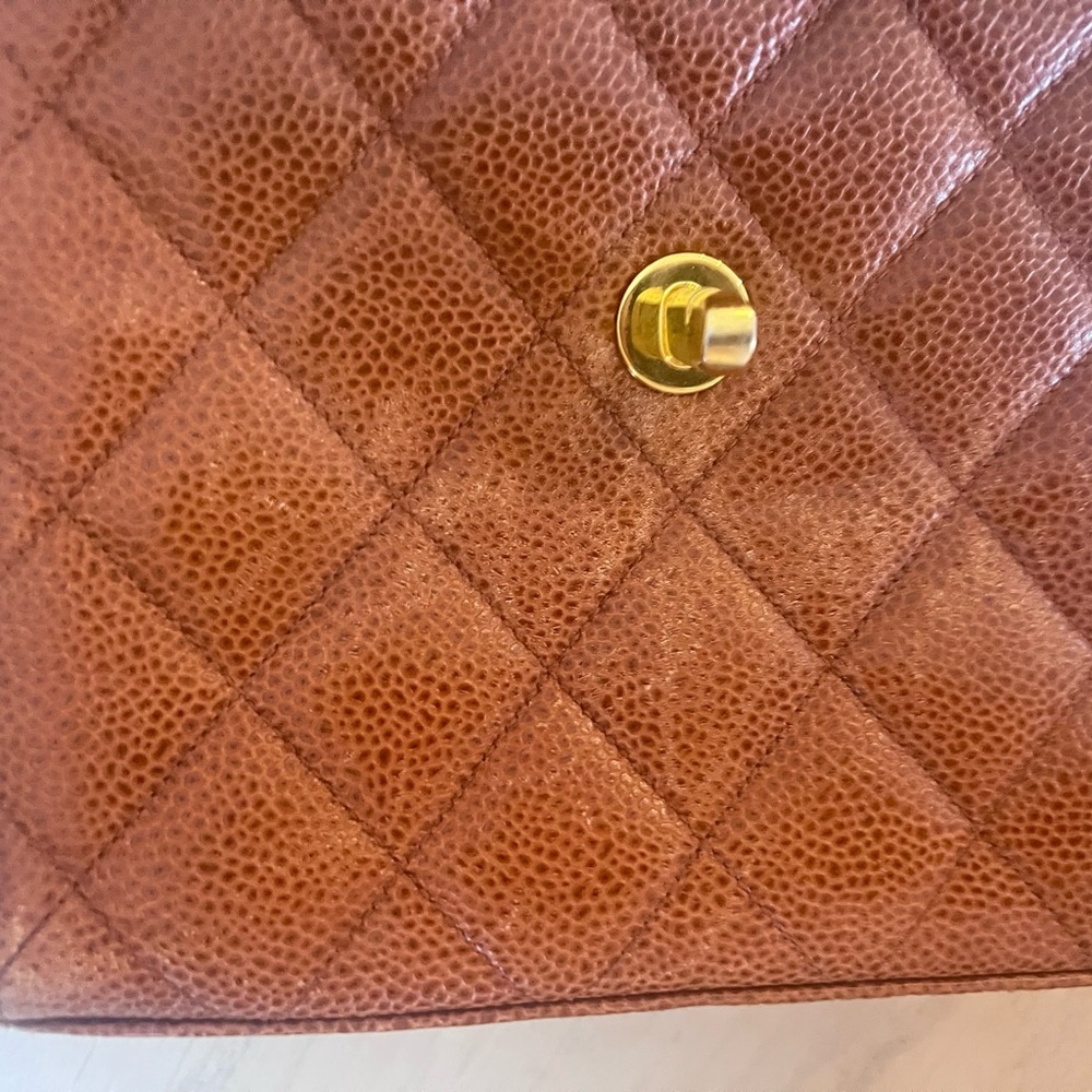 Chanel Cognac Quilted Crossbody Bag - Picture 6 of 16